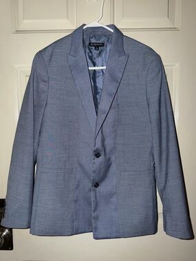 INC International Concepts Light Blue Two-Button Sport Coat slim fit